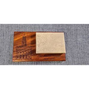 Wooden and Stone Commemorative Plaque of the Nauvoo Temple